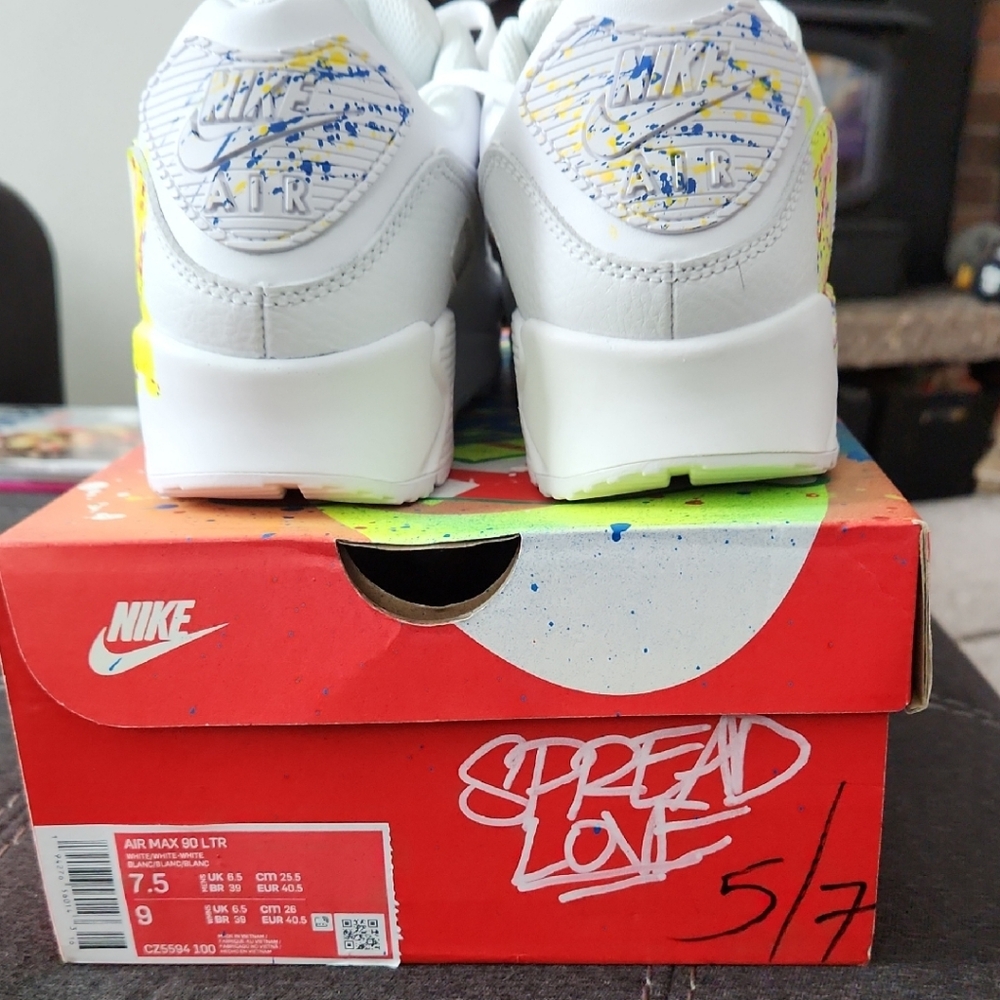 Nike Air Max 90 LTR White Multi-Color Sneakers